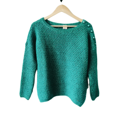 Pull oversize doudou vert...