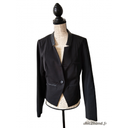 veste avec cuir blazer...