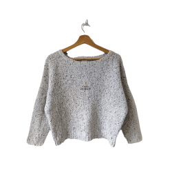 Pull doudou blanc noir...