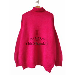 Pull col roulé laine 68%...