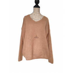 Pull oversize doudou col V...