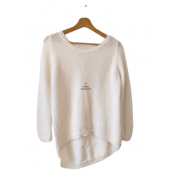 Pull tunique doudou blanc...