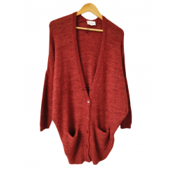 Gilet oversize boutonné...