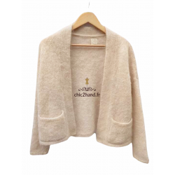 Gilet cardigan doudou beige...
