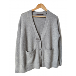 Gilet cardigan oversize col...