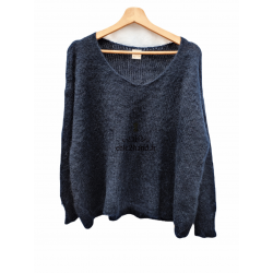 Pull oversize col V doudou...