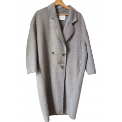 Manteau long oversize laine...