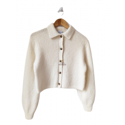 Gilet cardigan laine alpaga...