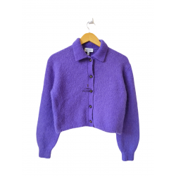 Gilet cardigan laine alpaga...