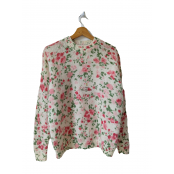 Pull épais fleuri 64% laine...