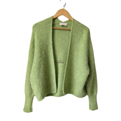 Gilet ouvert oversize laine...