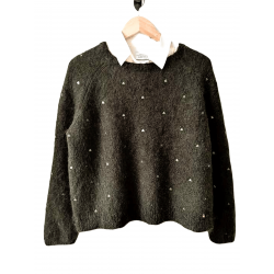 Pull oversize doudou kaki...