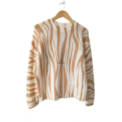 Pull épais 64% laine kid...