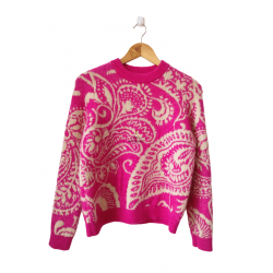 Pull épais 52% laine kid...