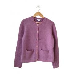 Gilet cardigan laine mohair...