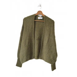 Gilet ouvert oversize laine...