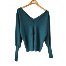 Gilet pull Oversize col V...