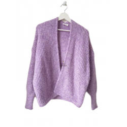 Gilet ouvert oversize laine...