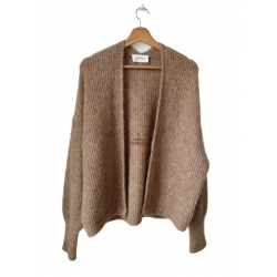 Gilet ouvert oversize laine...