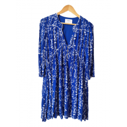 Robe légère col V avec...