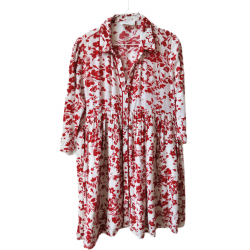 Robe légère col V avec...