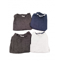 Lot de 4 pull coton laine...