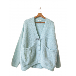 Gilet boutonné oversize...
