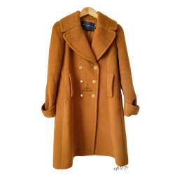 Manteau mohair doudou camel...