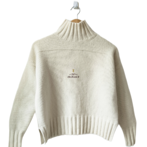 Pull 100% pure laine col montant comptoir des cotonniers S neuf 21164 blanc crème