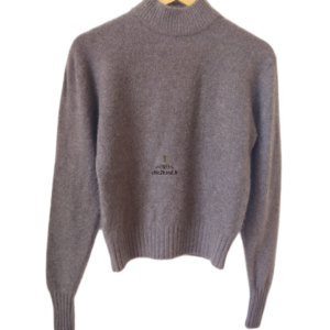 Pull col montant 100% pur cachemire comptoir des cotonniers 40708 S taupe NEUF