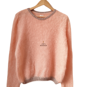 Pull loose doudou kid mohair lurex Des Petits Hauts T3 rose doré Neuf modèle abidjan