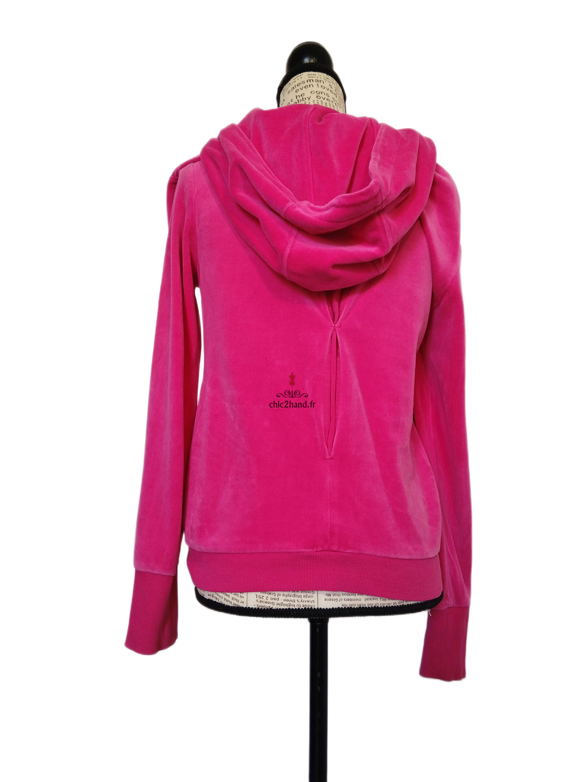 Sweat cardigan avec capuche doudou Adidas S rose TBE – Image 7