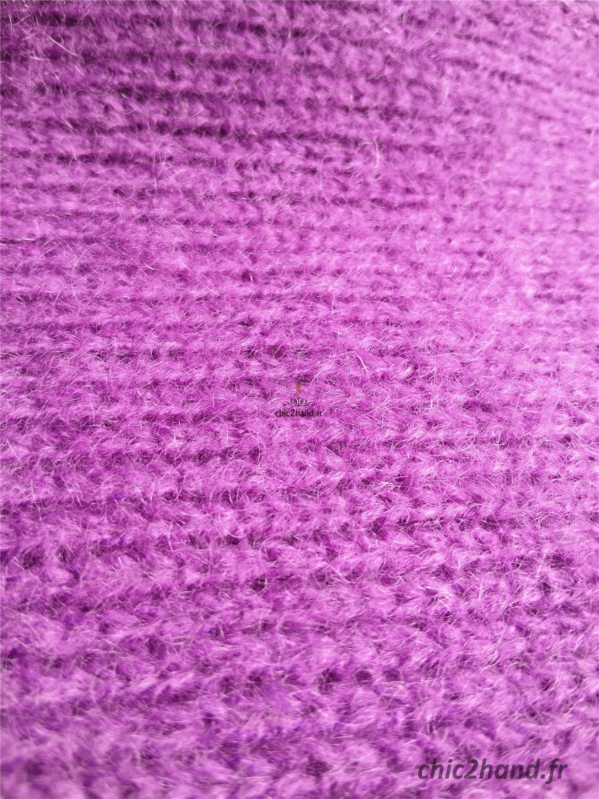 Pull oversize avec capuche violet kid mohair Des Petits Hauts T1 Neuf modèle Apolo – Image 12