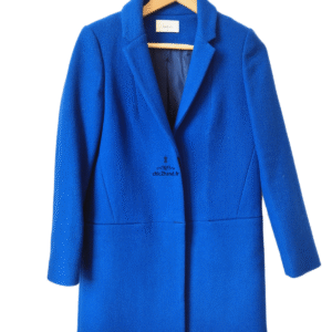 Manteau droite classique laine Ba&sh Phil bleu T0 Neuf