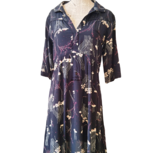 Robe fluide Ba&sh T0 noir fleuri NEUF