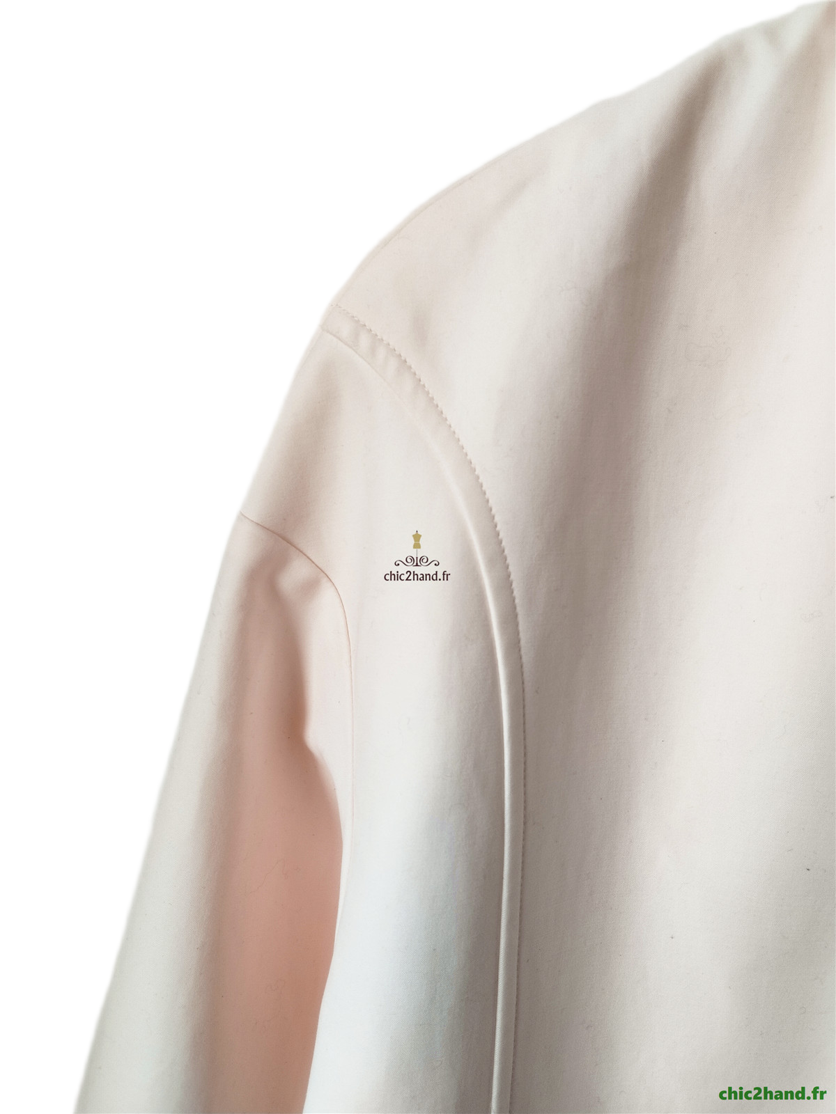 Trench imperméable classique doublure Ba&sh iphigenie T3 rose clair Excellent état – Image 2