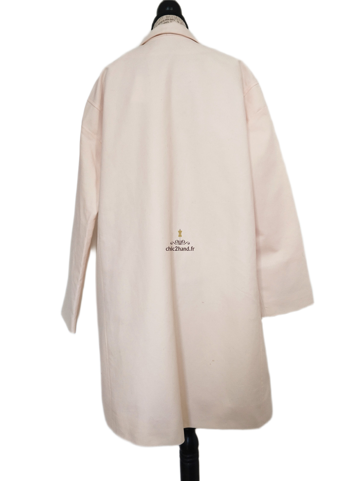 Trench imperméable classique doublure Ba&sh iphigenie T3 rose clair Excellent état – Image 8