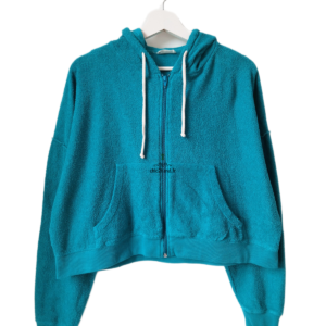 Gilet oversize avec capuche American Vintage Boby03f bleu canard S Excellent état