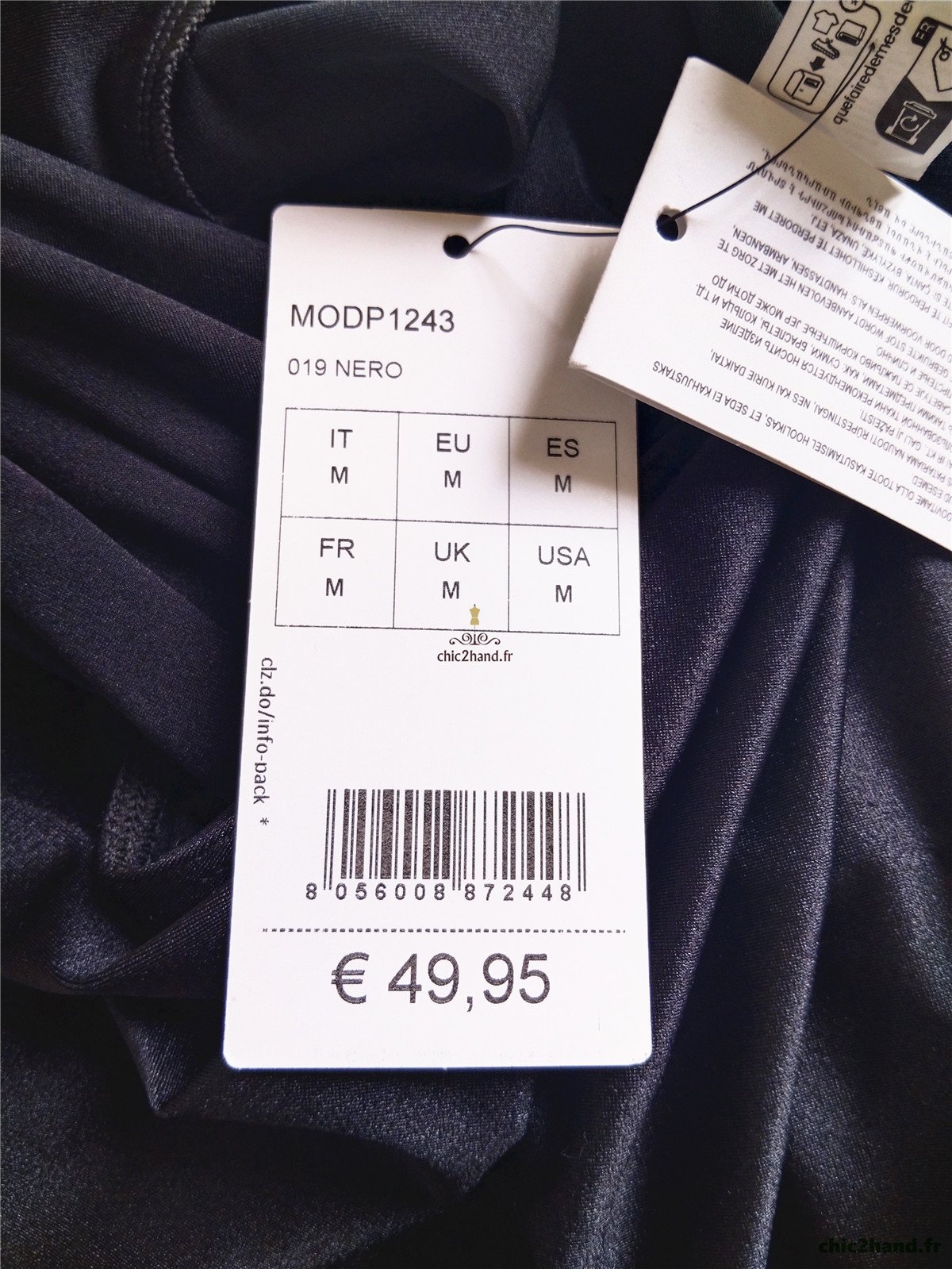 Combinaison manches longues Calzedonia Modp1243 M noir NEUF – Image 8