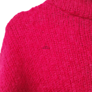 Pull oversize avec capuche rose kid mohair Des Petits Hauts T1 Neuf modèle charlotte