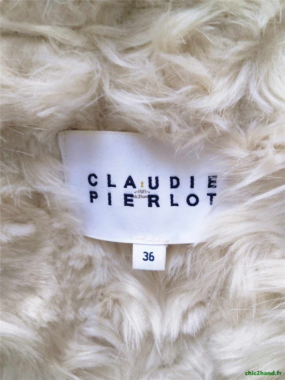 Parka fourrue avec capuche Claudie Pierlot FR36 S kaki Excellent état – Image 10