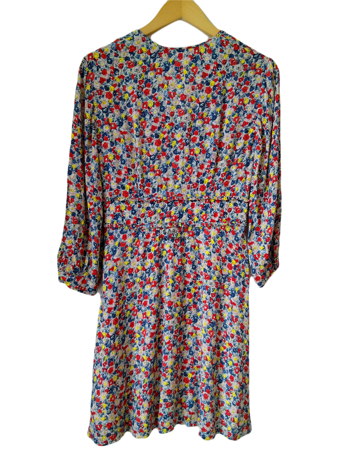 Robe manches longues blanc fleuris Claudie Pierlot S fr36 NEUF – Image 4