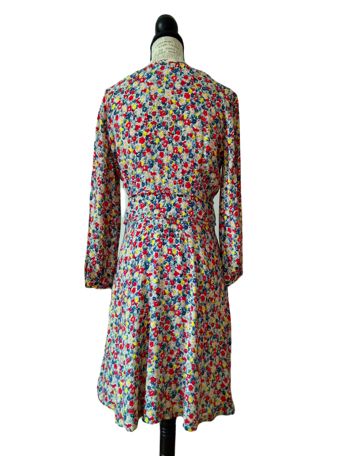 Robe manches longues blanc fleuris Claudie Pierlot S fr36 NEUF – Image 7