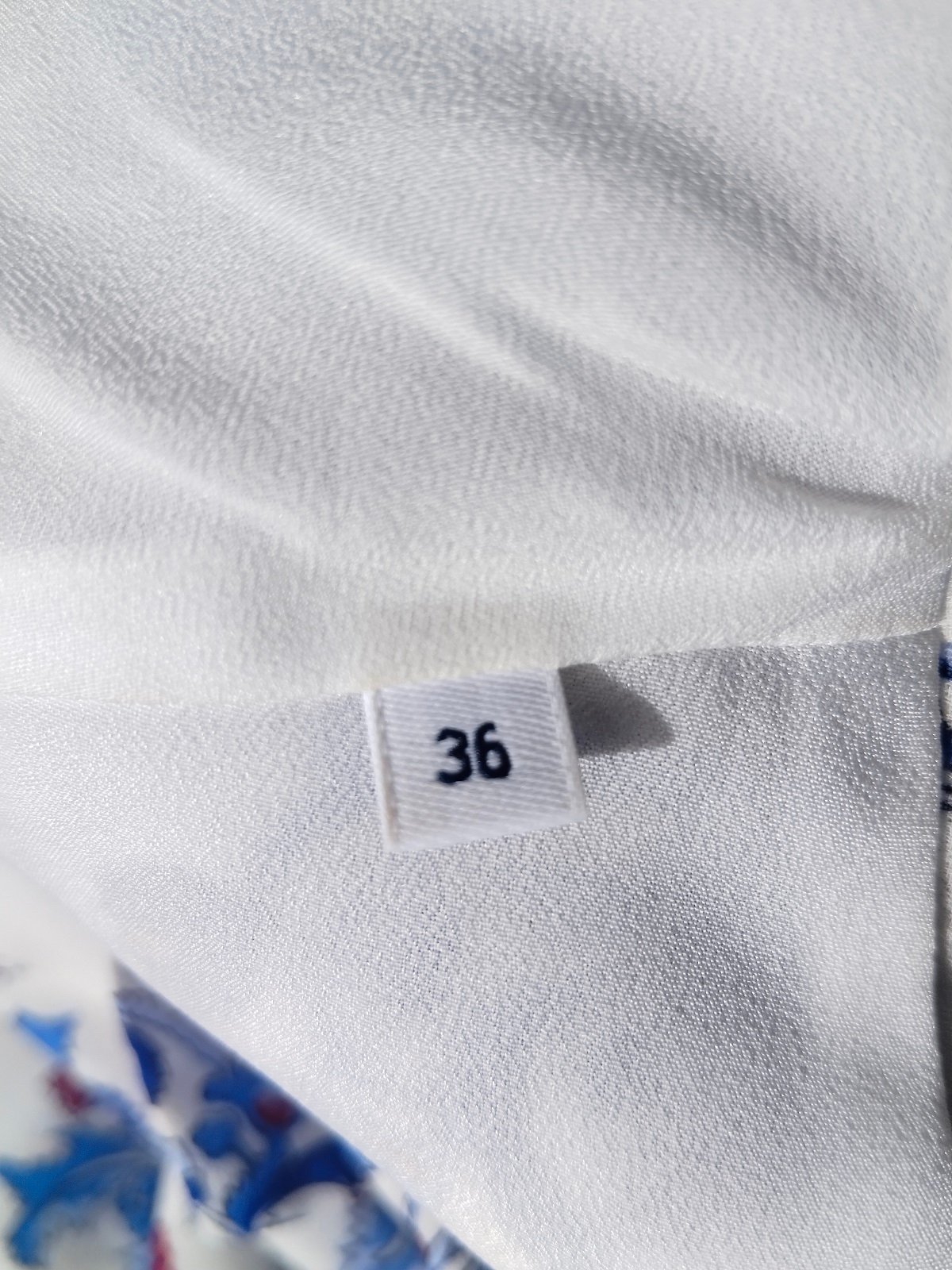 Robe manches longues pli bleu fleuris Claudie Pierlot S fr36 NEUF – Image 2