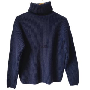 Pull 100% col roulé pure laine comptoir des cotonniers dacheville S bleu marine Excellent état