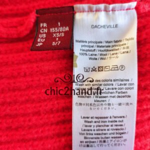 Pull 100% col roulé pure laine comptoir des cotonniers XS S dacheville rouge TBE