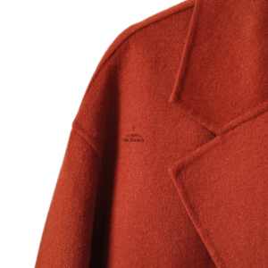 Manteau long oversize laine American Vintage Dado404 M rouge brique NEUF