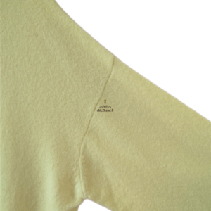 Gilet cardigan oversize zippé laine American Vintage damsville dam19C jaune fluo TU NEUF 