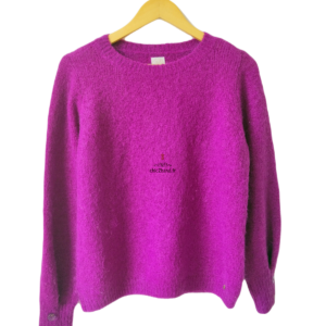 Pull oversize doudou Des Petits Hauts darcy kid mohair mérinos T0 violet Excellent état