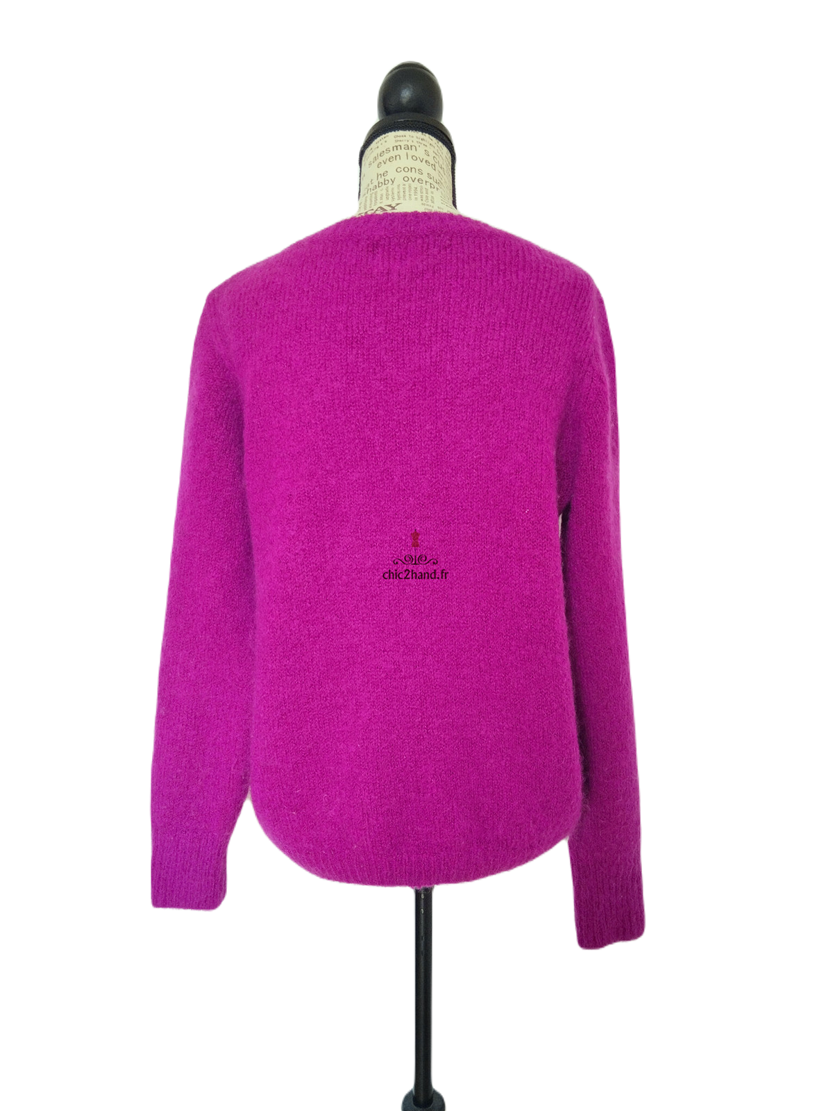 Pull oversize doudou Des Petits Hauts darcy kid mohair mérinos T0 violet Excellent état – Image 7